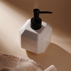 Дозатор для мыла Sima Land Артемида настольный керамика белый (5459647) - фото 4