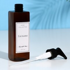 Дозатор для шампуня/геля/бальзама See You Home пластик белый/коричневый - фото 3