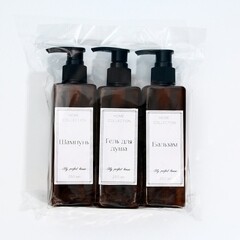 Дозатор для шампуня/геля/бальзама See You Home пластик белый/коричневый - фото 2