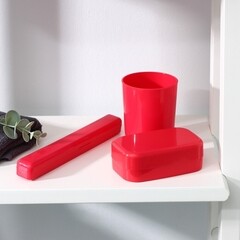 Набор аксессуаров дорожный Полимербыт 3 предмета пластик - фото 4