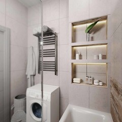 Керамогранит Estima Loft LF01 светло-серый 300х300х8 мм (17 шт.=1,53 кв.м) - фото 12