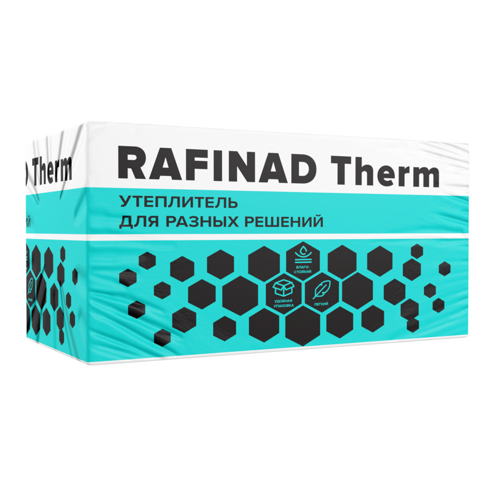 

Пенополистирол Технониколь Rafinad Therm 50х600х1200 мм 4,32 кв.м