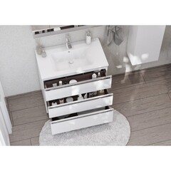 Раковина Roca The Gap Unik 80 см встраиваемая белая (7.3279.A.400.0) - фото 4