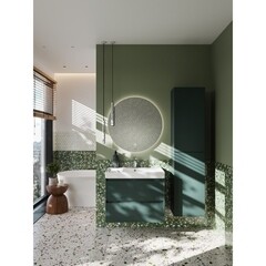 Тумба под раковину Roca Ona 80 см подвесная зеленая матовая (A857630513) - фото 8