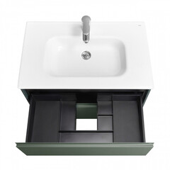 Тумба под раковину Roca Ona 80 см подвесная зеленая матовая (A857630513) - фото 6