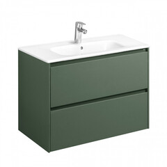 Тумба под раковину Roca Ona 80 см подвесная зеленая матовая (A857630513) - фото 1