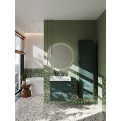 Тумба под раковину Roca Ona 60 см подвесная зеленая матовая (A857613513) - фото 4