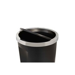 Контейнер для мусора Primanova Lenox с вращающейся крышкой 35 л пластик черный - фото 4