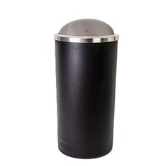 Контейнер для мусора Primanova Lenox с вращающейся крышкой 35 л пластик черный - фото 1