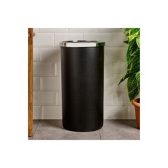 Контейнер для мусора Primanova Lenox с вращающейся крышкой 35 л пластик черный - фото 2