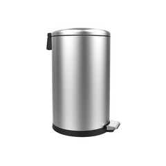Ведро для мусора Primanova с крышкой 30 л нержавеющая сталь хром с педалью - фото 9