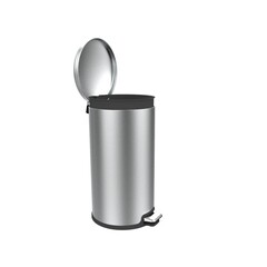 Изображение товара Ведро для мусора Primanova с крышкой 40 л нержавеющая сталь хром с педалью