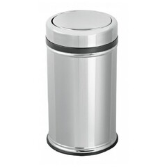 Изображение товара Контейнер для мусора Primanova с вращающейся крышкой 20 л металл хром