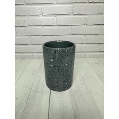 Стакан для ванной Primanova Grey настольный керамика серый (DR-81212) - фото 2