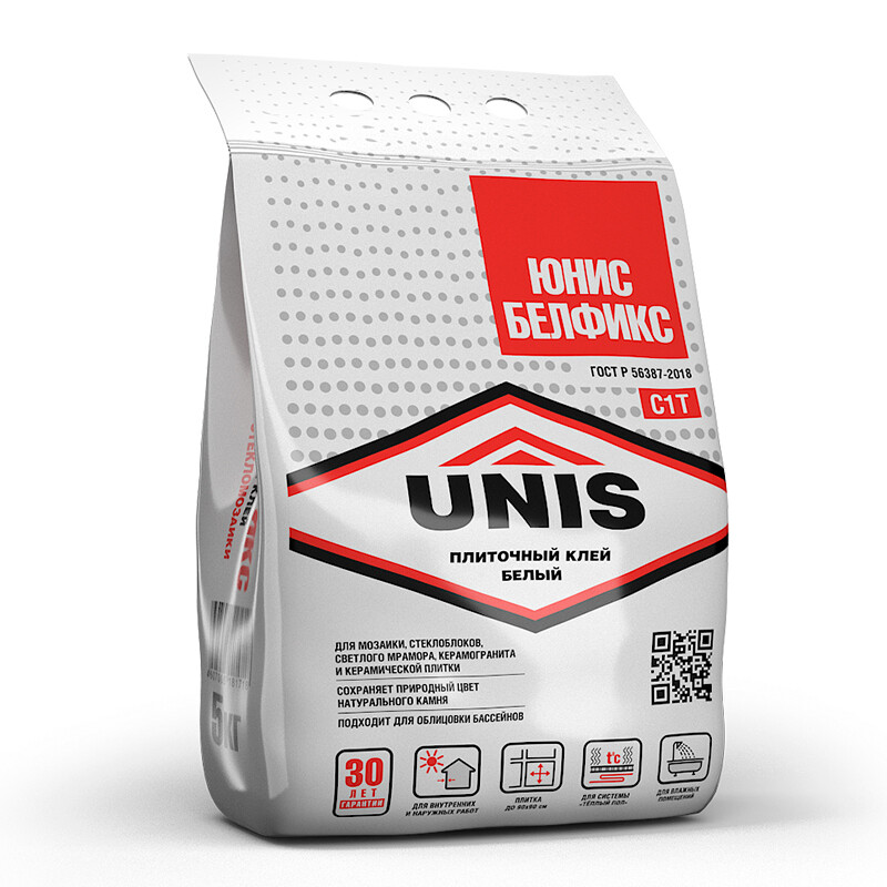Изображение товара Клей для плитки Unis Белфикс класс C1 T 5 кг