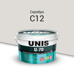 Изображение товара Затирка цементно-полимерная Unis U-70 С12 серебро 2 кг