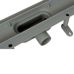 Лоток душевой Terma Light Стайл с комбинированным затвором 700х60 мм d40/50 мм решетка из нержавеющей стали (34126) - фото 4