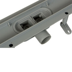 Лоток душевой Terma Light Стайл с комбинированным затвором 700х60 мм d40/50 мм решетка из нержавеющей стали (34126) - фото 3