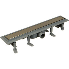 Изображение товара Лоток душевой Terma Light Стайл с комбинированным затвором 600х60 мм d40/50 мм решетка из нержавеющей стали (34125)