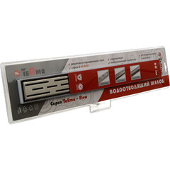 Лоток душевой Terma Light Лайн с комбинированным затвором 600х60 мм d40/50 мм решетка из нержавеющей стали (34117) - фото 7