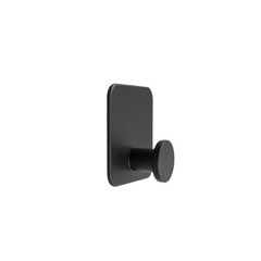 Крючок для ванной Delphinium B6445P одинарный самоклеящийся металл черный (101190) - фото 2