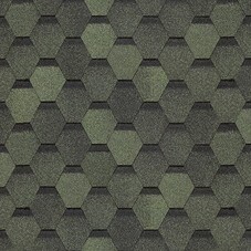 Черепица гибкая Docke Eurasia Шестигранник зеленая 3 кв.м