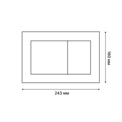 Клавиша смыва для инсталляций Tokito Tatsumaki вороненая сталь (TOK-TATSUMAKI-SQ-GM) - фото 11