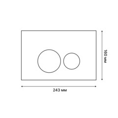 Клавиша смыва для инсталляций Tokito Tatsumaki хром (TOK-TATSUMAKI-RD-CH) - фото 11