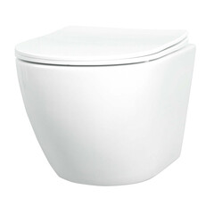 Унитаз подвесной Tokito Tatsumaki Mommo 4.0 безободковый белый с сиденьем дюропласт микролифт смыв торнадо (TOK-TATSUMAKI-4-0TM) - фото 28