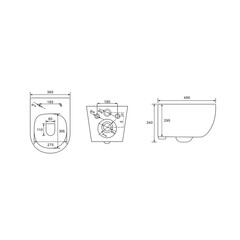 Унитаз подвесной Tokito Tatsumaki Tsunami 4.0 безободковый белый с сиденьем дюропласт микролифт (TOK-TATSUMAKI-TSU) - фото 17