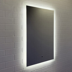 Зеркало с подсветкой прямоугольное 50х80 см бесконтактный сенсор Comforty Морон (00-00014171CF) - фото 12