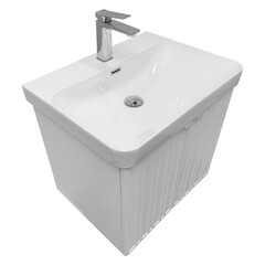 Комплект тумба с раковиной Comforty Мансанильо 60 см подвесная белая матовая (CF19595BX-60) - фото 17