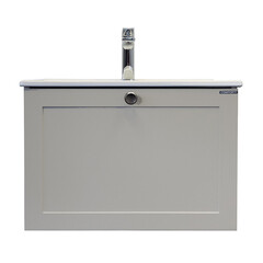 Комплект тумба с раковиной Comforty Моа 60 см подвесная серый шелк (00-00021213CF) - фото 15