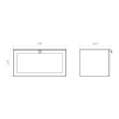 Комплект тумба с раковиной Comforty Моа 80 см подвесная серый шелк (00-00021212CF) - фото 12