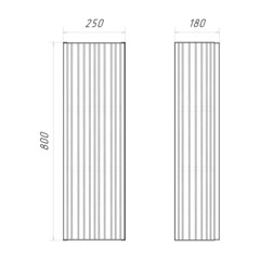 Пенал Comforty Морон 25 см подвесной ясень беленый - фото 9