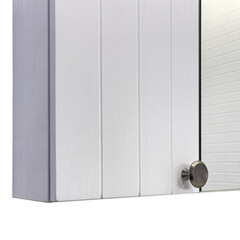 Зеркальный шкаф Comforty Сантьяго 80х80х15 см подвесной ясень беленый - фото 11