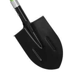 Лопата штыковая Palisad стальная с пластиковой ручкой для земляных работ с деревянным черенком 705 мм (61390) - фото 4