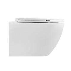 Унитаз подвесной Abber Bequem безободковый с сиденьем дюропласт микролифт (AC1103) - фото 5