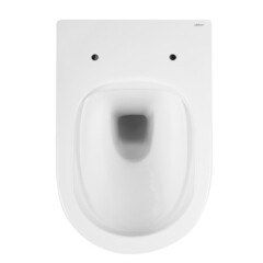 Унитаз подвесной Abber Bequem безободковый с сиденьем дюропласт микролифт (AC1103) - фото 4