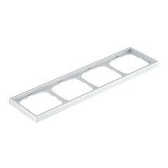 Рамка Systeme Electric ArtGallery четырехместная алюминий (GAL000304) - фото 3