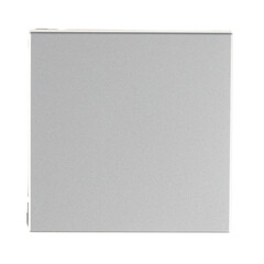 Выключатель Systeme Electric ArtGallery одноклавишный встраиваемый алюминий (GAL000311) - фото 1