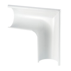 Угол желоба Grand Line металлический внешний d125 мм 90° белый RAL 9003 - фото 3