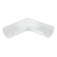 Изображение товара Угол желоба Grand Line металлический внутренний d125 мм 90° белый RAL 9003