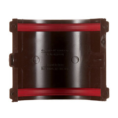 Соединение желоба пластиковое d120 мм Grand Line шоколад RAL 8017 - фото 6