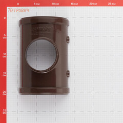 Воронка желоба пластиковая d120-87 мм Grand Line шоколад RAL 8017 - фото 6