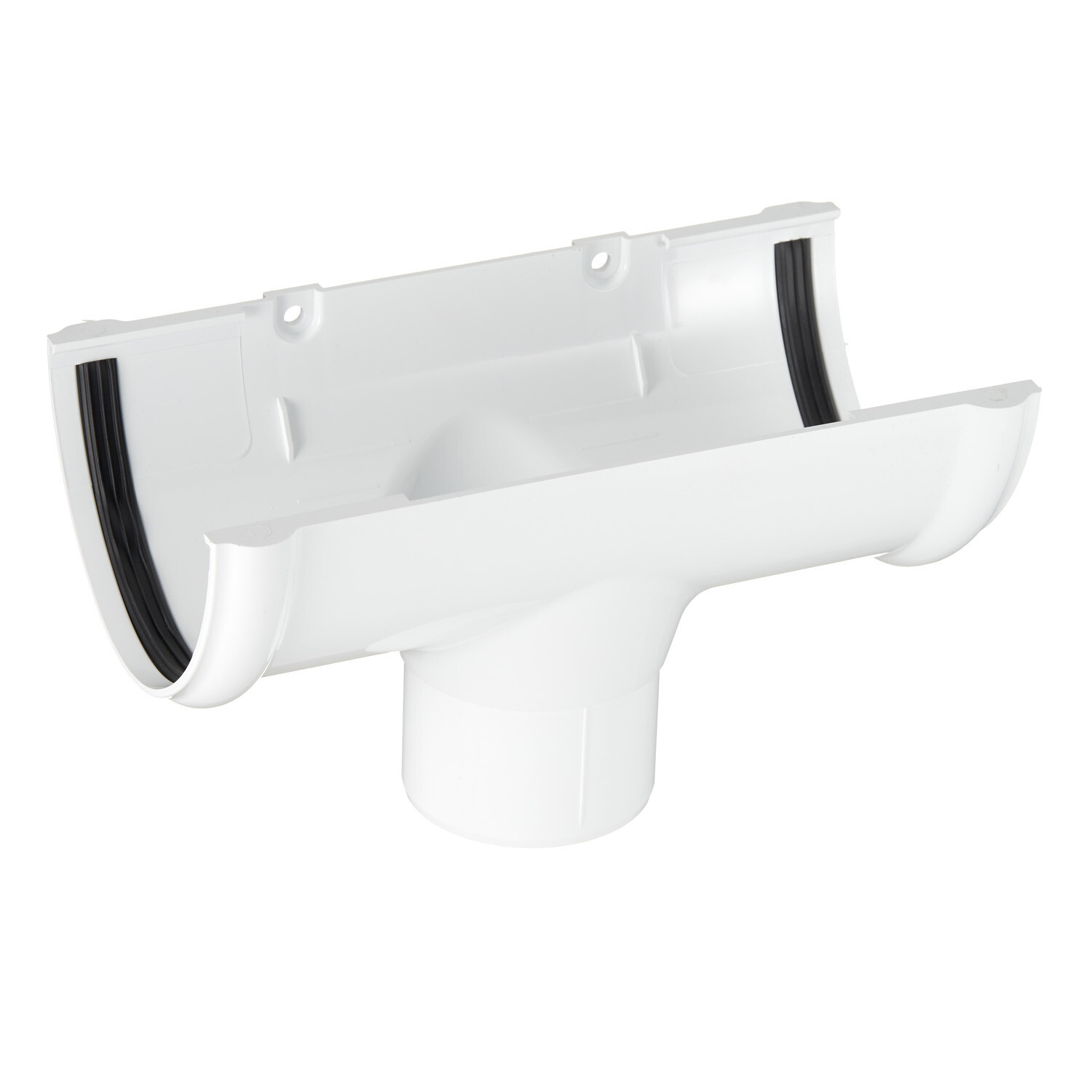 Воронка желоба Технониколь пластиковая d125-82 мм белая RAL 9003