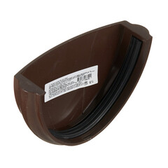 Заглушка желоба Технониколь пластиковая d125 мм коричневая RAL 8017 - фото 8