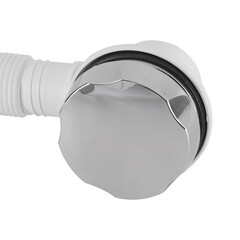 Сифон для ванны McAlpine 1 1/2х40 мм с выпуском d70 мм с соединением 40/50 мм (MRB2C-PB) - фото 3