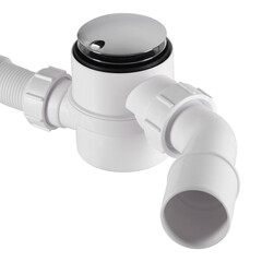 Сифон для ванны McAlpine 1 1/2х40 мм с выпуском d70 мм клик-клак с соединением 40/50 мм (MRB11) - фото 5