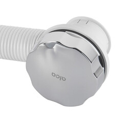 Сифон для ванны Alcadrain регулируемый полуавтомат с выпуском d70 мм с переливом (A55KM/AG210125260) - фото 3